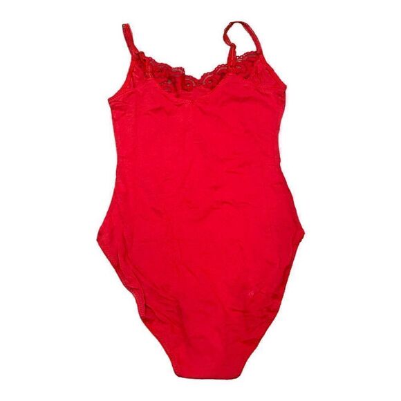 INTIMATELY FREE PEOPLE Women’s Bodysuit Lace Beads Lady Bird  NWT Red Size Small - Picture 2 of 4